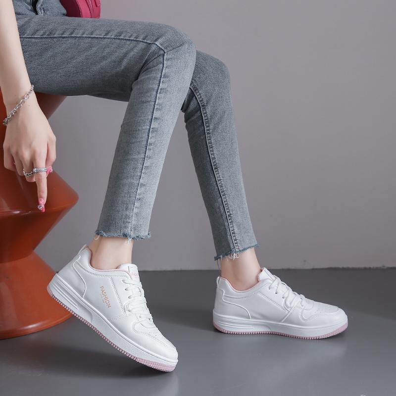 

Весенне-летние повседневные модные новые дышащие кружевные однотонные кроссовки с круглым носком, удобная женская прогулочная обувь 40