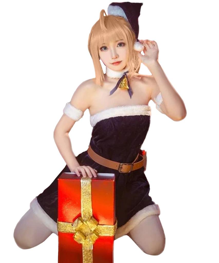 [Milky Time] Fate/Grand Order Saber Cosplay Wig (Santa, Christmas, Halloween)