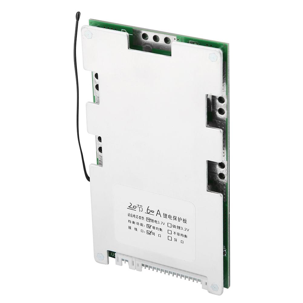20S 60A Lithium-Batterie Ladeschutzplatine BMS PCB mit Ausgleichsladung