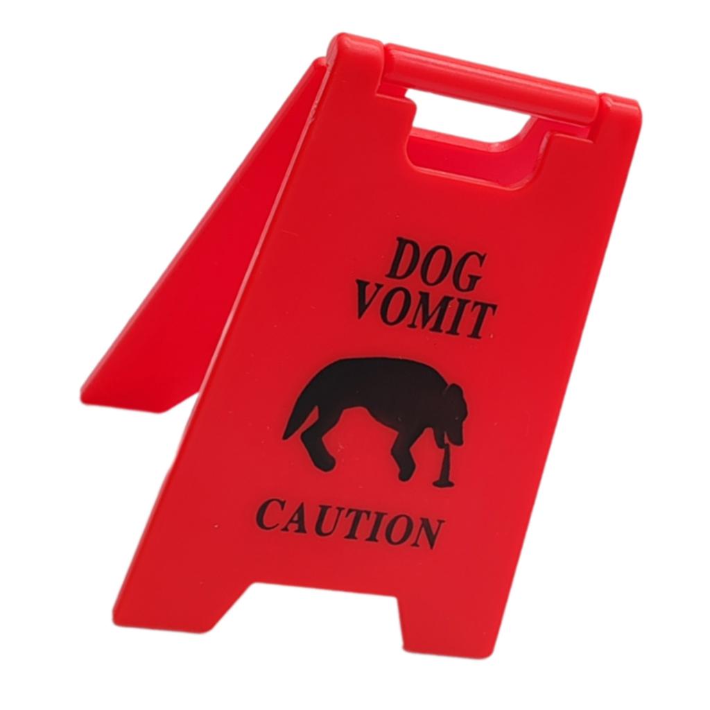 Humorous Cat Vomit Sign Desk Decoration Dogs Vomit Sign Perfect For Pet Owners And Animal Clinics Cat Humor Decors