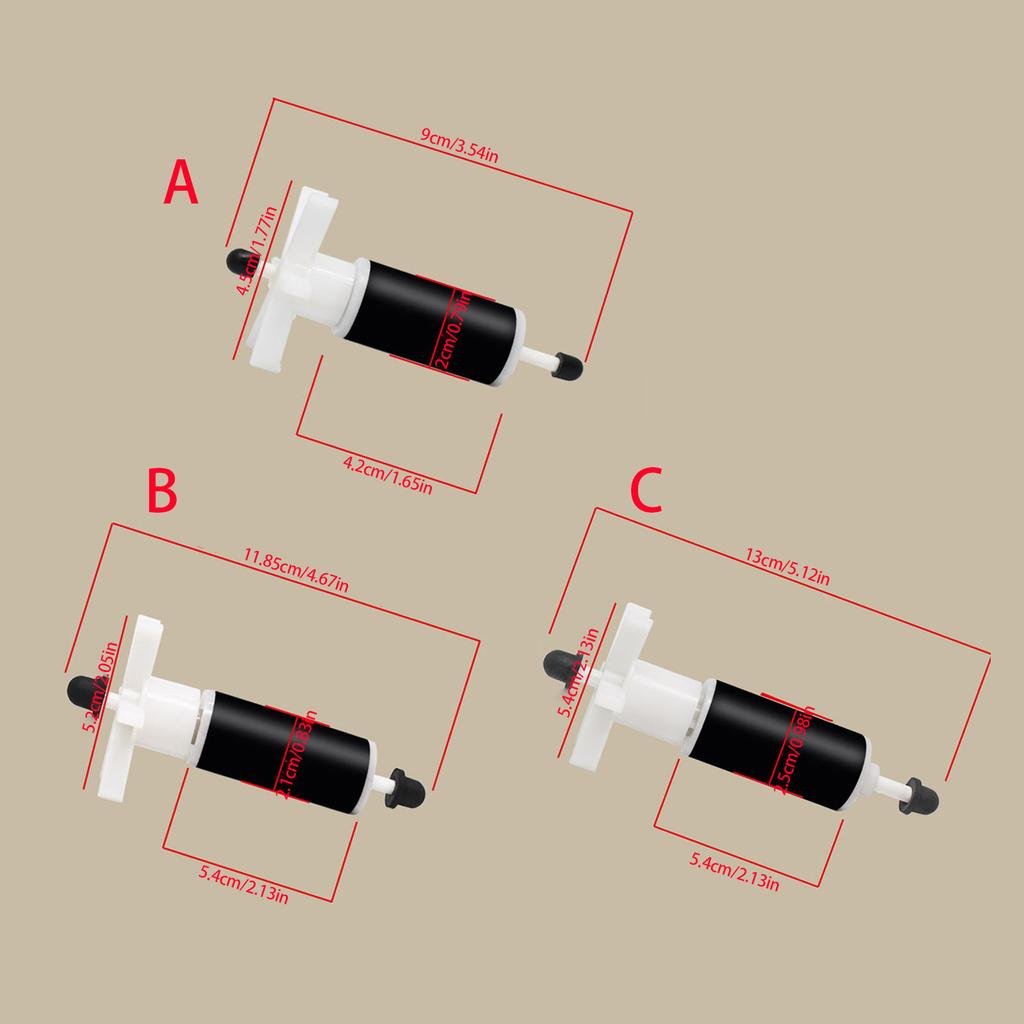 Aquariums Filter Impeller Shaft Submersible Water Pumps Rotors Aquariums Pumps for Various Aquarium Filters