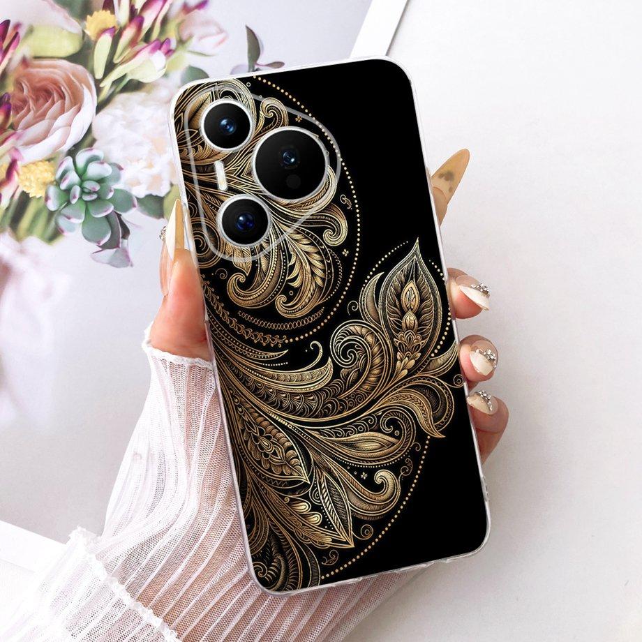 For Huawei Pura 70 70Pro 70 Ultra Pura 80 pro Pro+ Phone Case Clear Soft TPU Bumper Cover Cool Cartoon Butterfly Flower Funda
