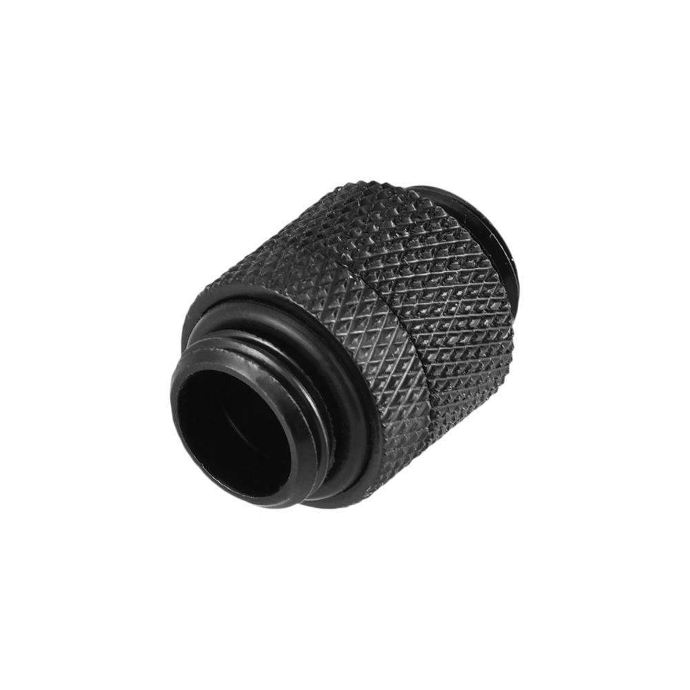 Brass G1Celsius4 Thread 360 Degree Tube Adapter for Computer Water Cooling System Black