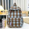 Retro backpack junior high school college student schoolbag women's new casual backpack niche large capacity