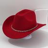 Rhinestone-Embellished Western Cowboy Hats for Men & Women, Bridal & Honeymoon Sun Hats