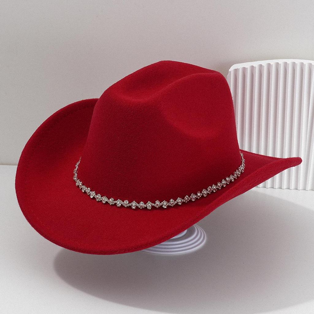 Rhinestone-Embellished Western Cowboy Hats for Men & Women, Bridal & Honeymoon Sun Hats