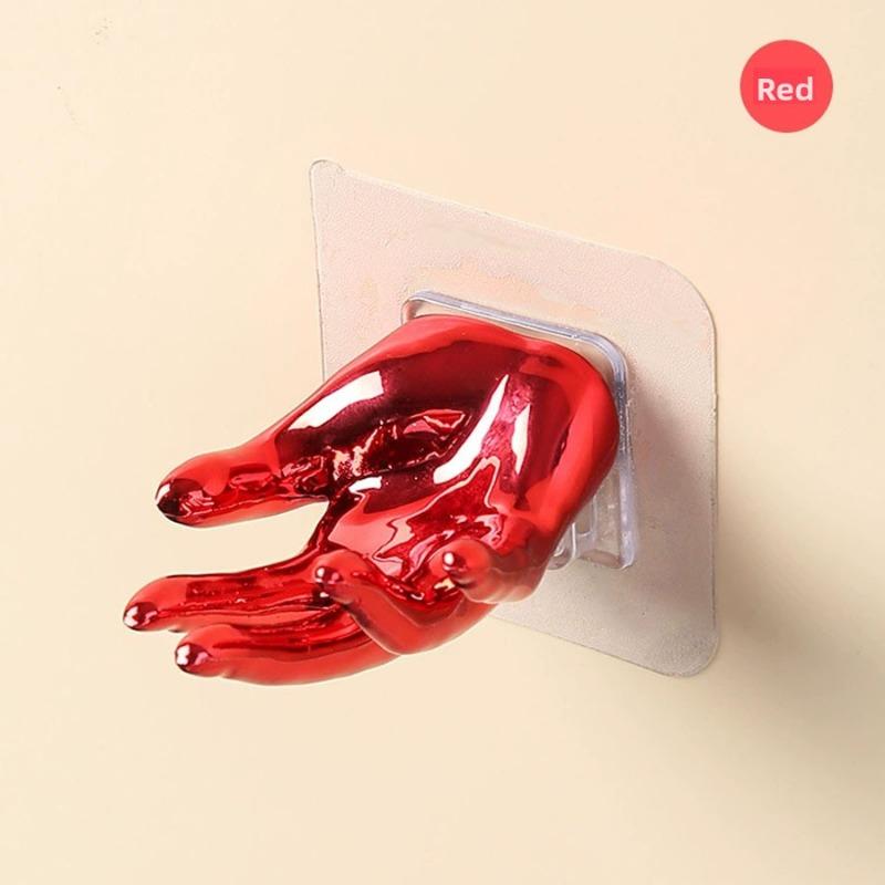 Крючки без сверления, Прозрачные разноцветные клейкие крючки, Многофункциональные, Стиль легкой роскоши, Крючки без следов, Креативные крючки