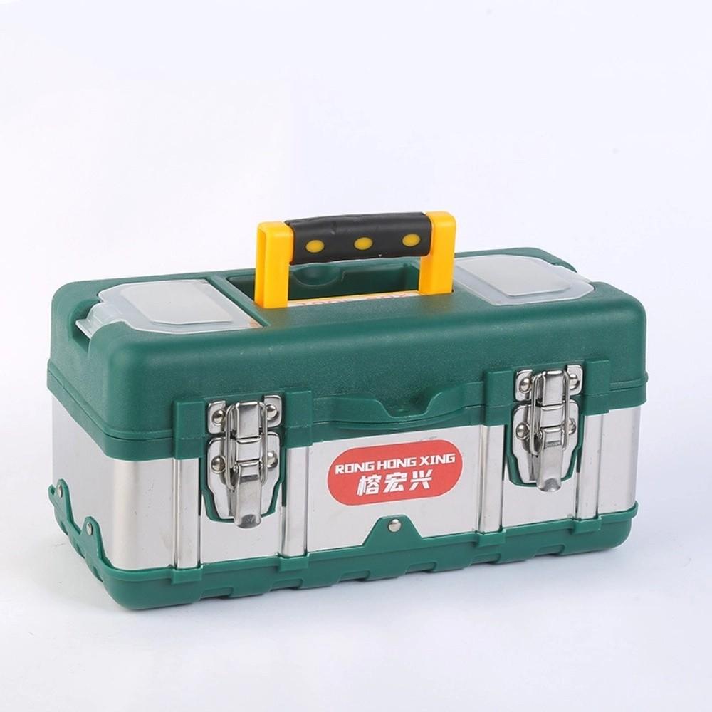 Mâner Cutie de scule din oțel inoxidabil Capacitate mare Cutie de depozitare la bord Geantă de transport pentru scule Cameră de reparații