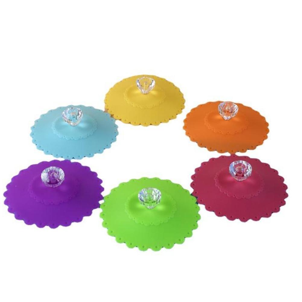 Cup Lids Lids Colorful Diamond Lid Kitchen Supplies
