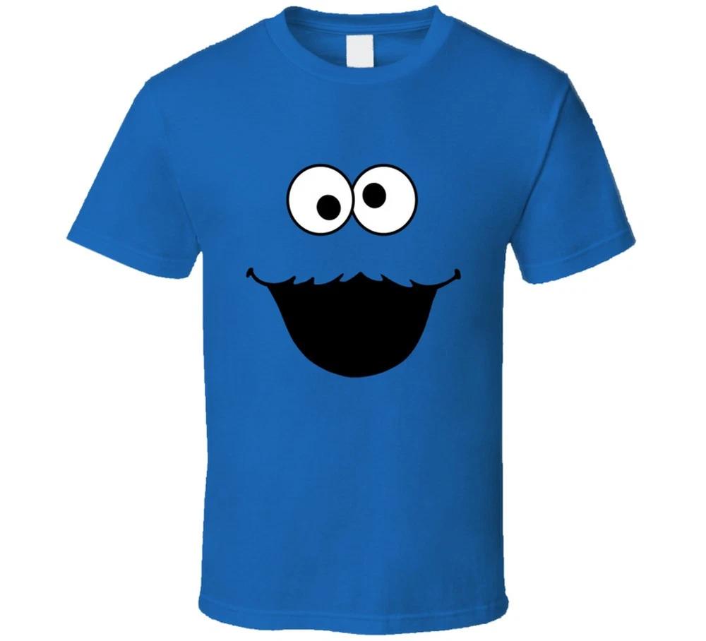 Cookie Monster Face Halloween Group Costume T Shirt S