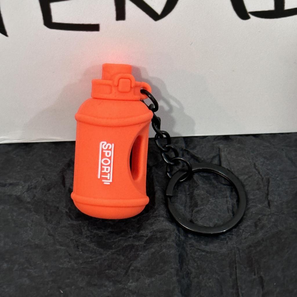 Miu Series Dumbbell Plate Keychain: Trendy Fitness Accessory & Sports Jewelry Gift