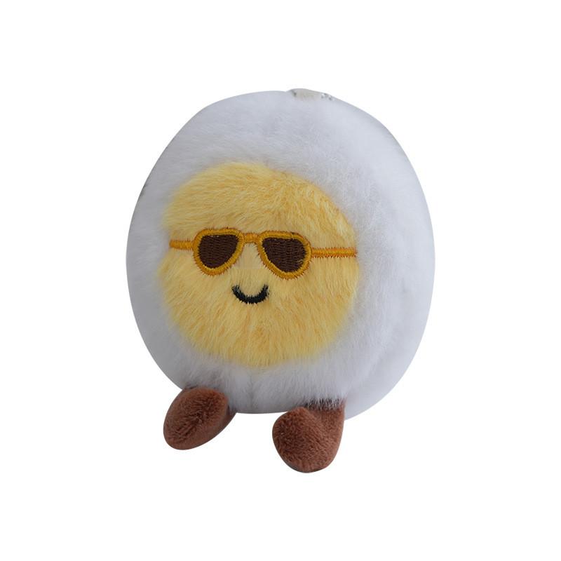 Cheerful Egg Boiled Plush Toy Pp Cotton Stuffed Animal Gift For  Decoration Bag