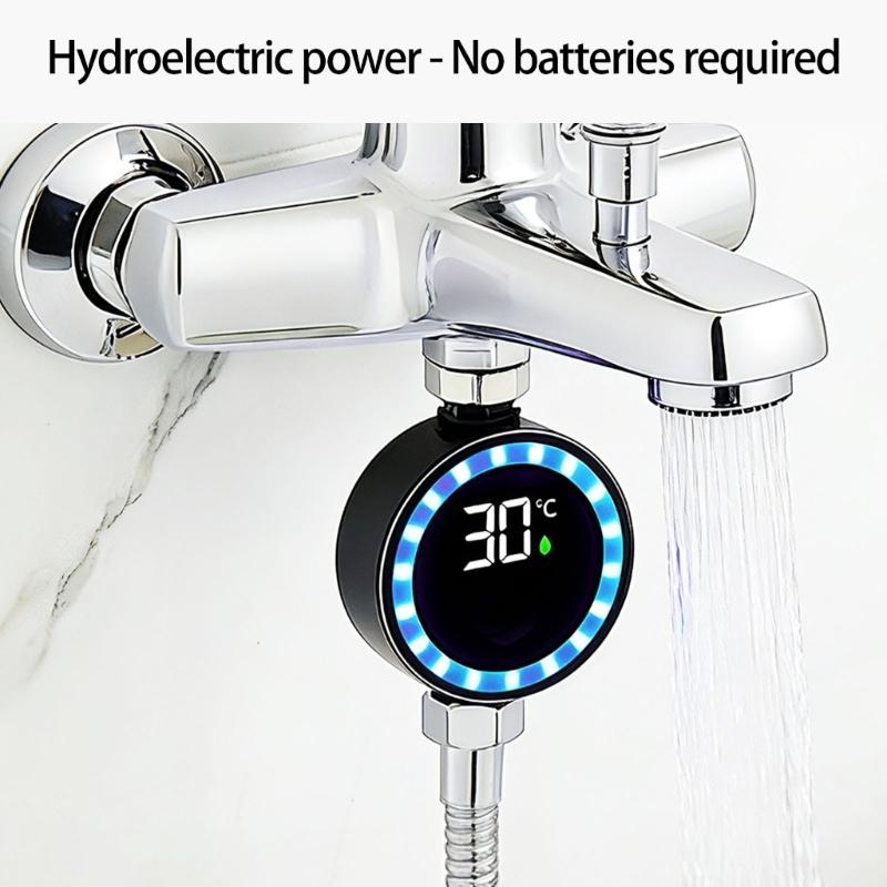 Multiple Purpose LED Faucet Thermometers Accurate Water Temperature Readout Easy To Use for Kitchen & Bathroom Providing