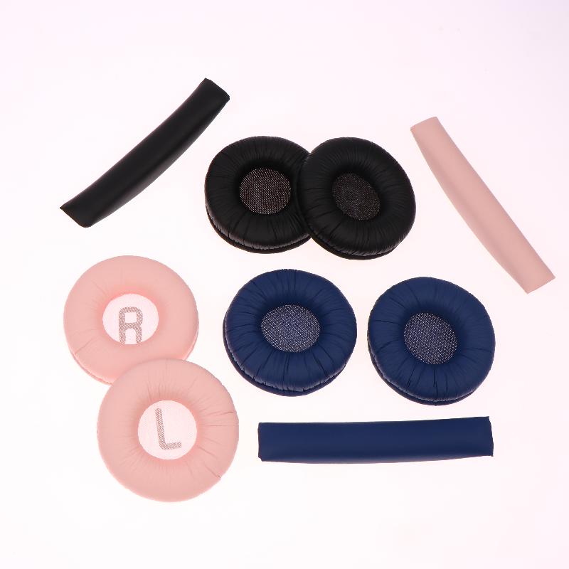 3Pcs Earphones Cushion Headbeam Headphones Ear Pads For Jbl Tune 600 T450 T450Bt T500Bt Jr300Bt 70Mm Soft Leather Foam Pads