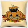 Pumpkin Halloween Thanksgiving Printing Series Pattern Pillowcase Square Pillowcase Home Office Decoration Pillowcase