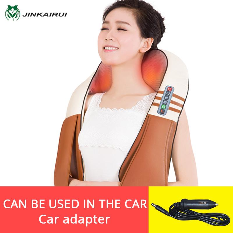 16 Massage Heads Heating Neck Shoulder Kneading Massager Cervical Health Care Back Waist Relaxation Massage Shawl
