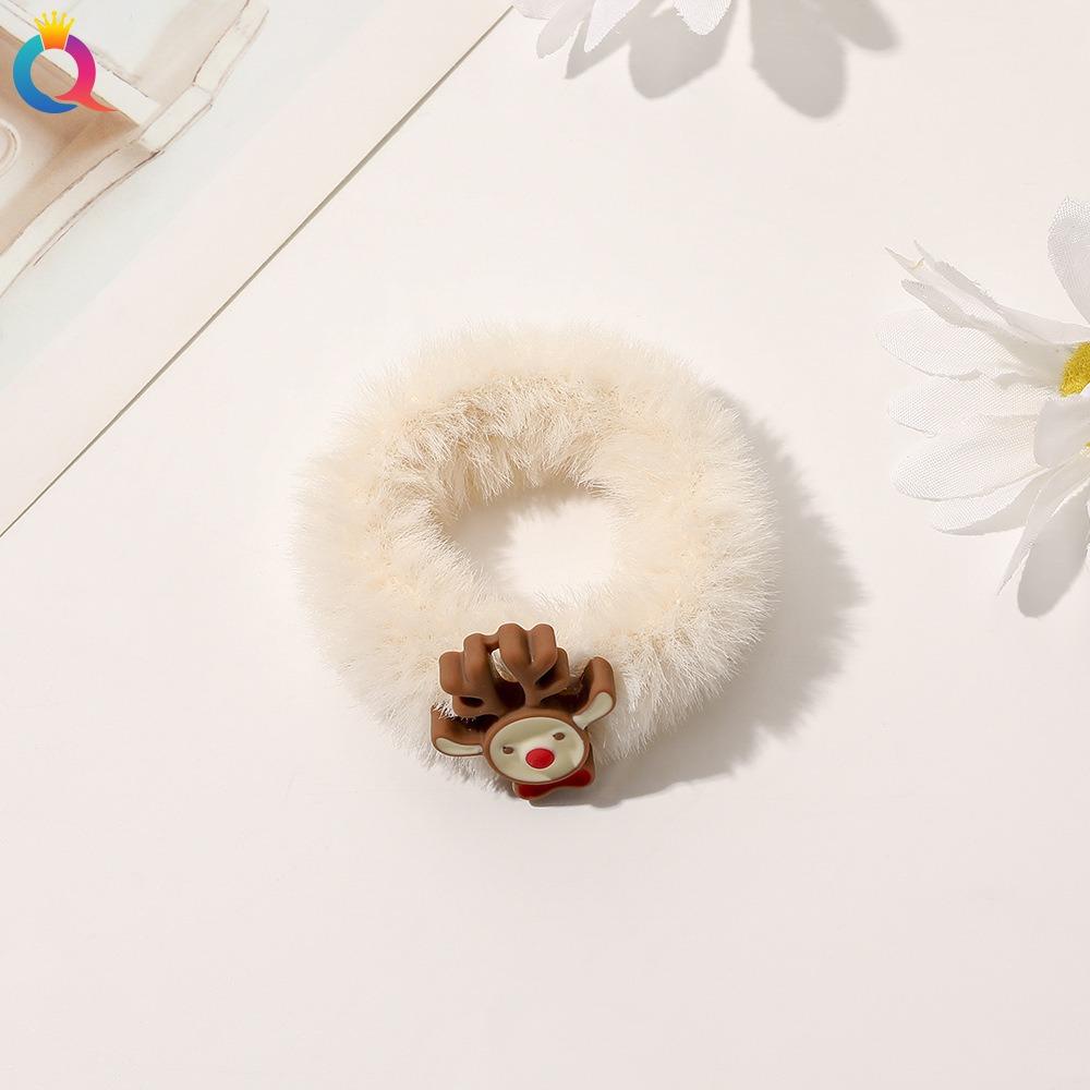 1 Pcs Christmas Headdress Plush Large Intestine Headband with High-end Feeling, Tied Hair Headband