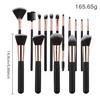 16 Makeup Brushes Set, Full Set of Makeup Artist-specific Wooden Handle Fiber Hair Professional Makeup Blush Foundation Brush