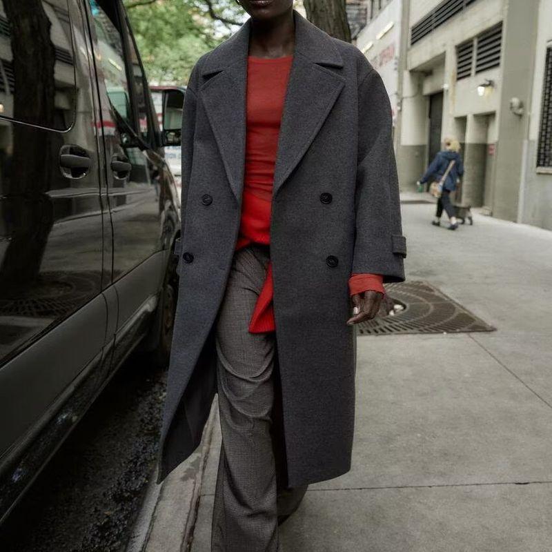 Za New Fall Women's Clothing 2025 Fashion Style Fashion All-Match Loose Soft Coat Outwear 3046298