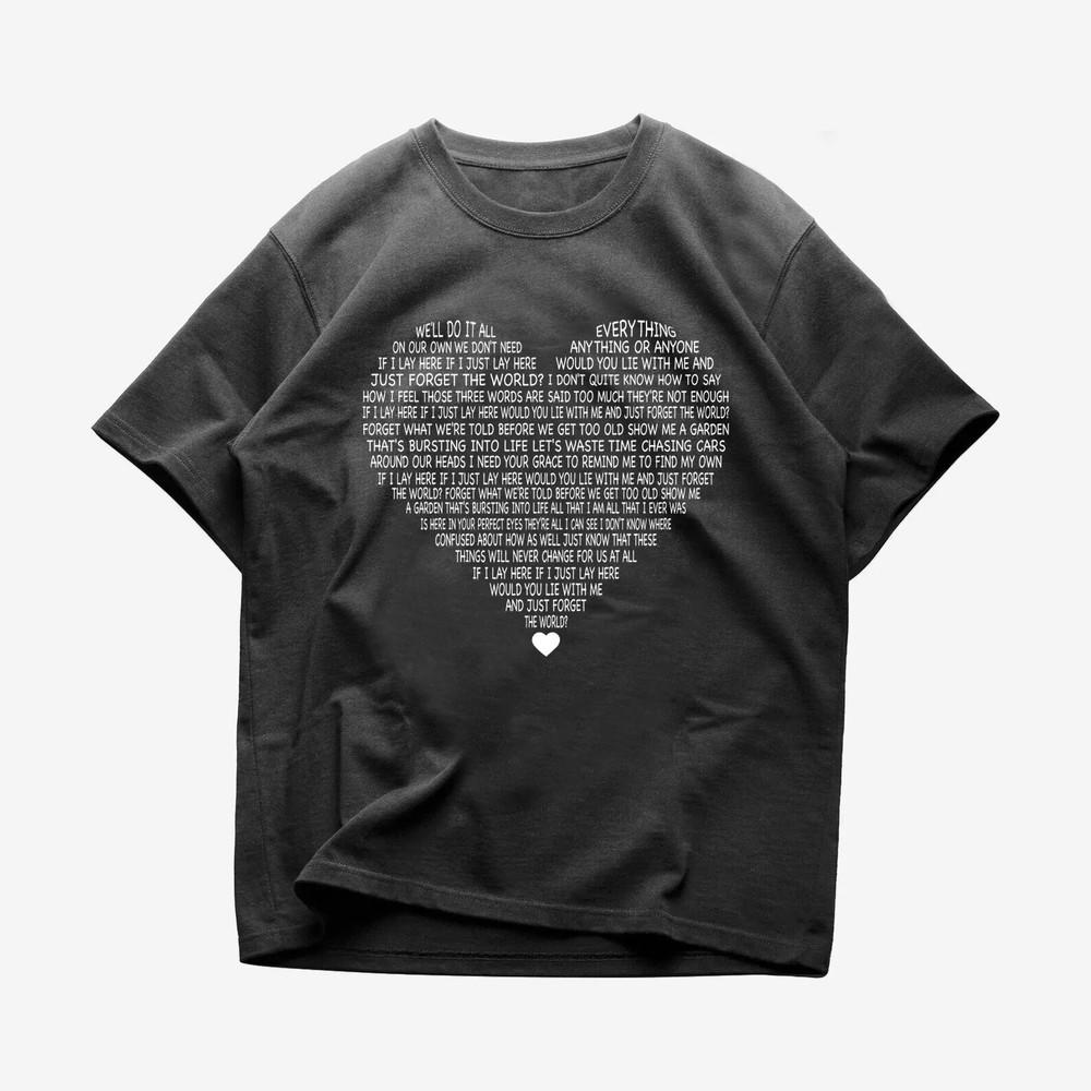 

Snow Patrol BAND Chasing Cars Lyrics T Shirt Full Size S5XL Unisex T-Shirt S