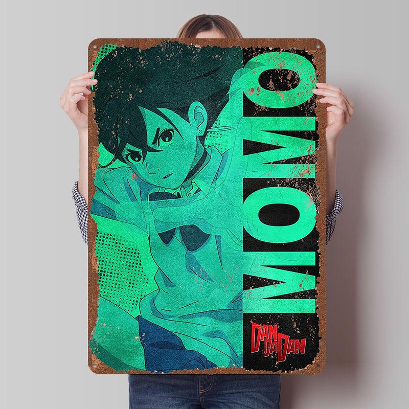 DAN DA DAN Tinplate Posters Custom Wall Art Vintage Metal Signs Retro Tin Plaque for Bedroom Decoration Gaming Home Decorations