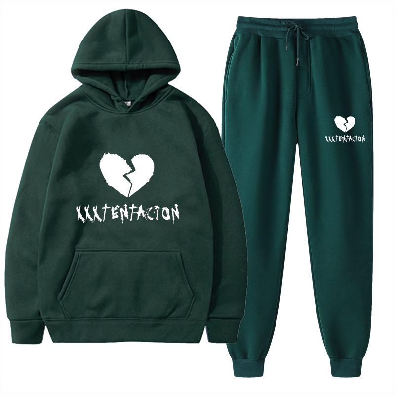 2025 Trendy European & American Spring/Autumn Hoodie & Sweatpants Fashion Set