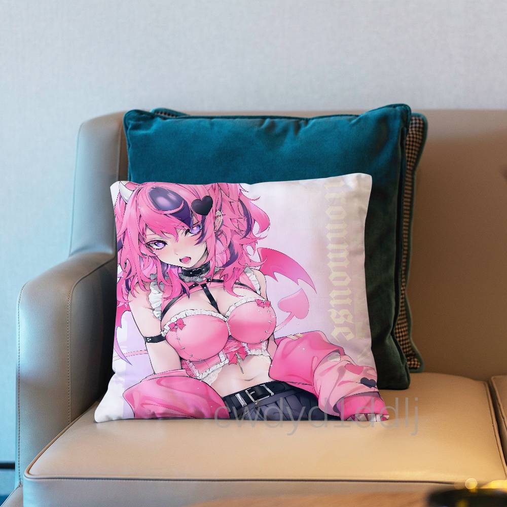 IIronmouse Vtuber Cushion Cover Pillow Cover Decor Pillowcase Printed Cushion Case For Couch