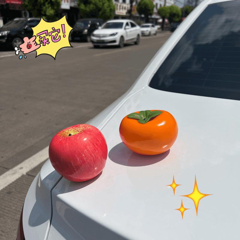 Apfel Frucht Auto Schmuck für Konsole - Elektrofahrzeug Innen-/Außendekoration Weihnachten