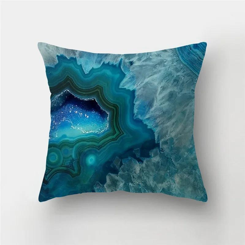 Texture Print Pattern Marble Rock Cushion Cover Home Living Room Sofa Car Decorative Throw Pillow Pillow Cover
