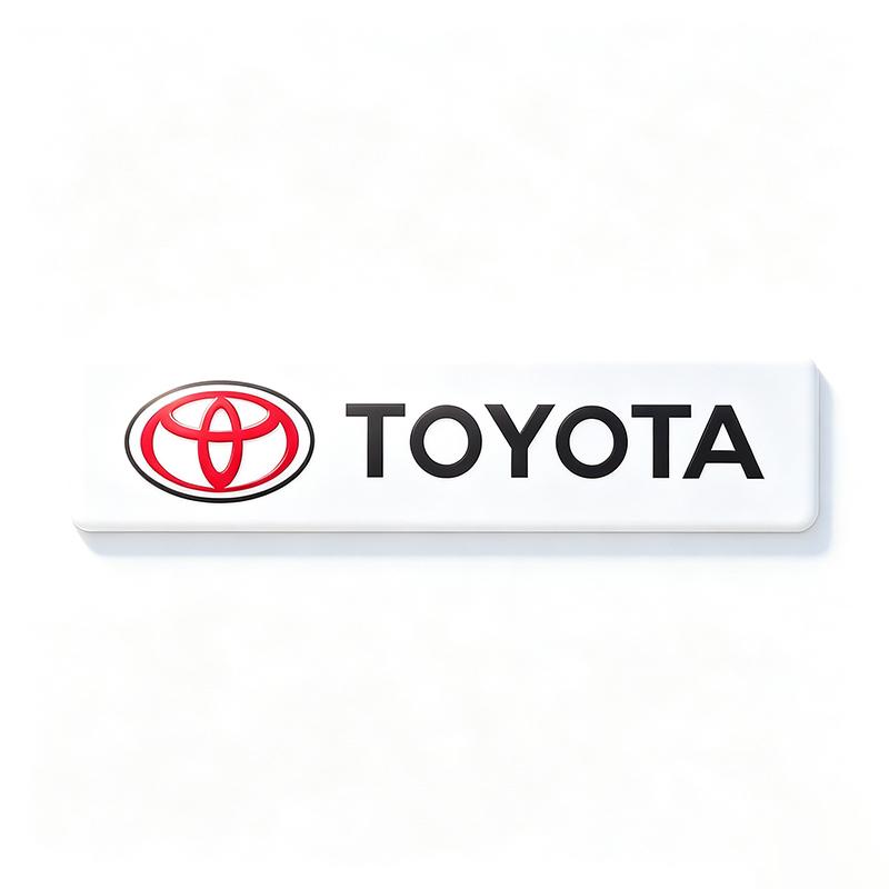 Car Aluminum Emblem Badge Supercharged Styling Decal Sticker For Toyota Hilux Aygo Yaris Ractis Corolla Camry CHR Auris Tacoma