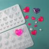 Crystal Epoxy Resin Mold Heart Shaped Earrings Pendants Casting Mold Silicone Mould DIY Crafts Jewelry Making Tools