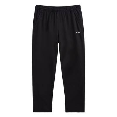Simple Versatile Straight Fit Solid Color Comfortable Fashion Sports Casual Pants Unisex Bottoms Black AKLVA65-1
