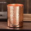 Multiple Sizes Vintage Pure Copper Breakfast Coffee Cup,Outdoor Water Mug,Handcrafted Hammer Texture Home Tea Cup Tableware