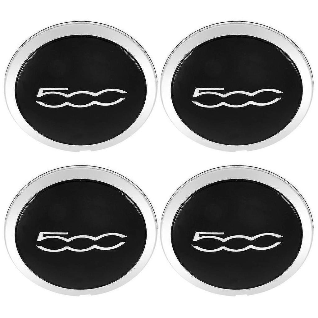 4pcs 133mm Hubcap for Fiat 500 Wheels Centre Hub Caps Set 68078419AC 68078421AC Dust Cover Sliver 51884863