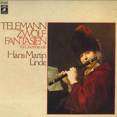 LP Record HANSMARTIN LINDE  Telemann Zwolf Fantasien Fur Querf EAC80186 ANGEL Japan Obi Classical Used