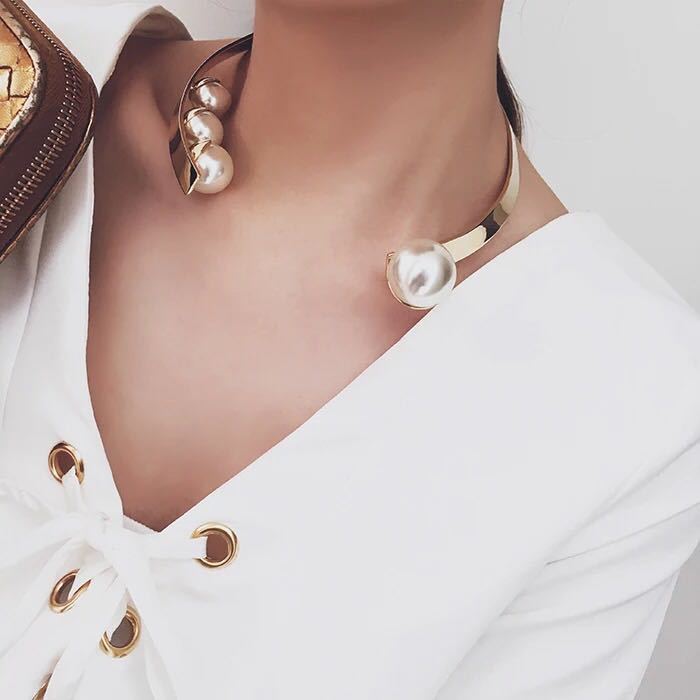 Alloy Necklace Earrings Set Crystal Gemstone Women'S Dinner Party Exaggerated Necklace Accessories