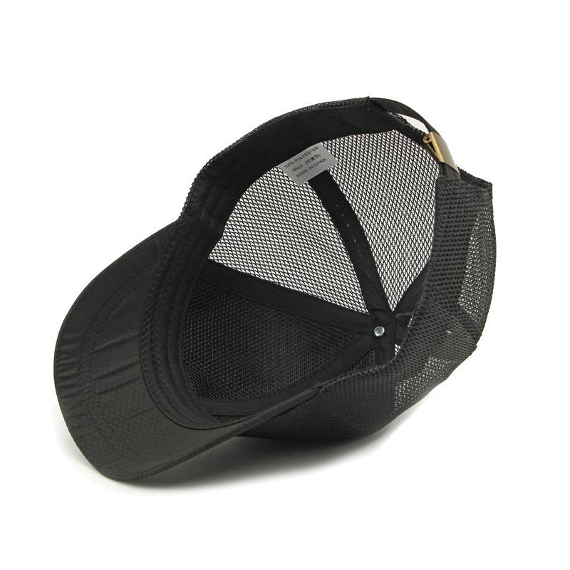 Herren Sommer Mesh Atmungsaktive Kappe Kurzschirmmütze Sonnenschutz Schatten Schnelltrocknende Baseballkappe Sonnenkappe
