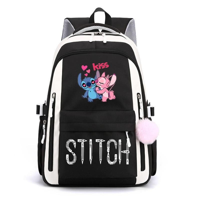 Cartoon Printed Casual Backpack High School Student Large Capacity Backpack