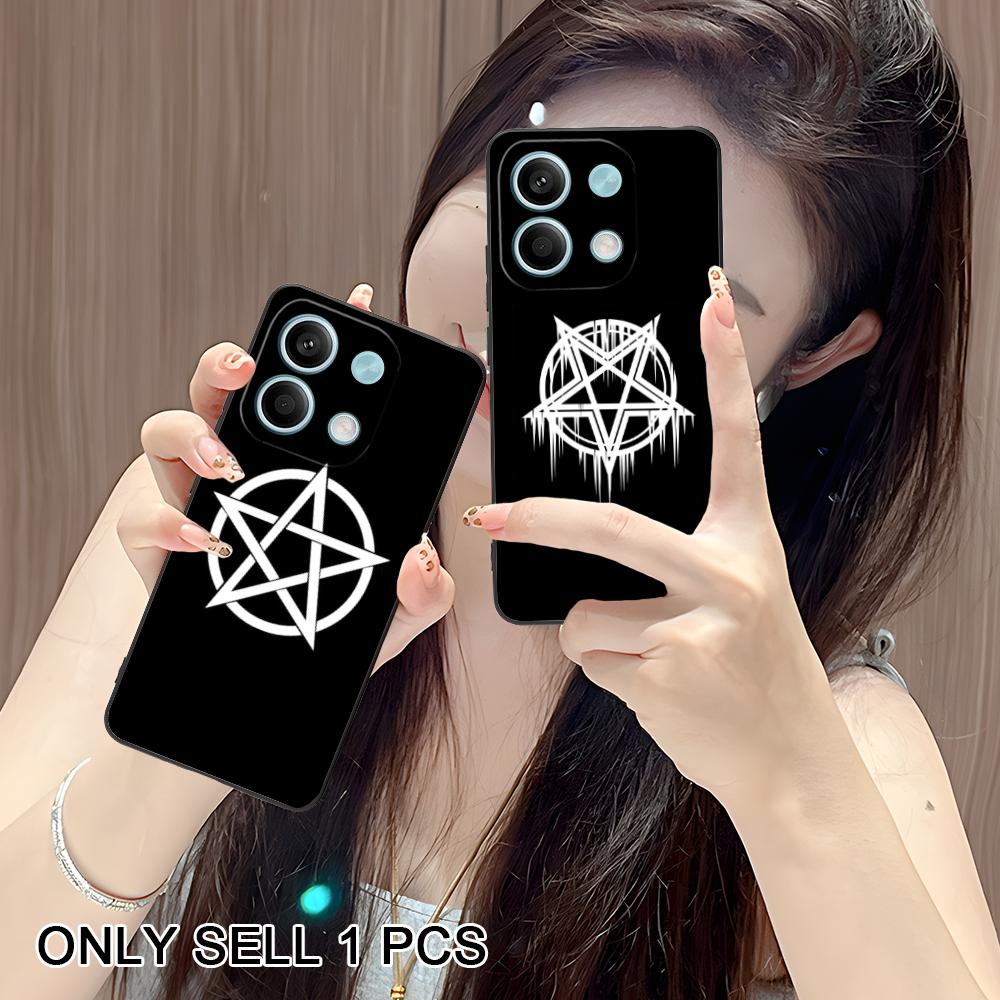 Aesthetic Pentagram Phone Case for POCO F8 F7 F6 F5 F4 F3 F2 Pro GT C75 C71 C65 C61 C40 Pro Ultra Soft TPU Shockproof Cover