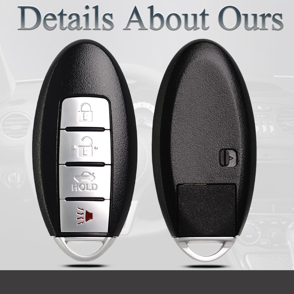 Key Fob Replacement Fits for Nissan Altima 2007-2013 / Maxima Murano 370Z 2009-2014 / Infiniti G35 G37 EX35 FX35 FX37 Q70 Keyless Entry Remote