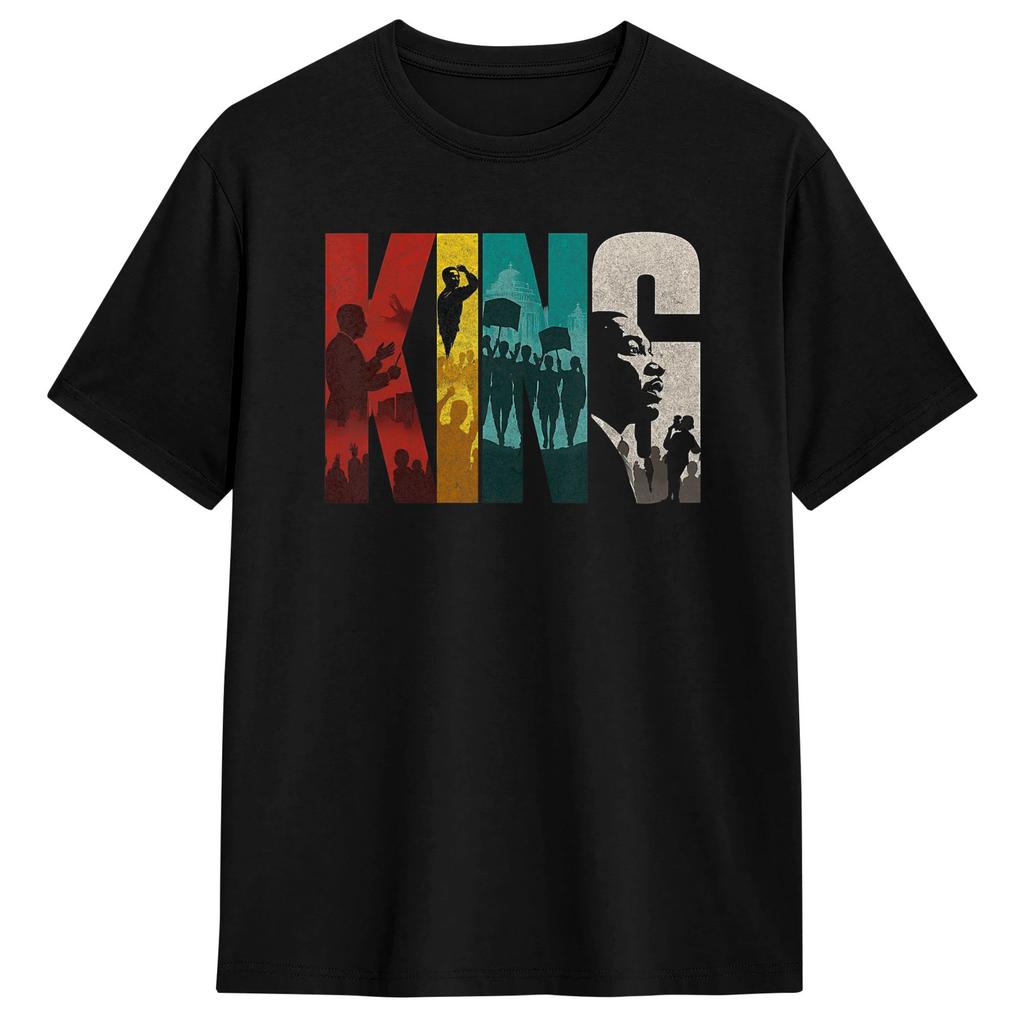Men's Black History Month Martin Have Dream Luther King Day T Shirts 100% Cotton Clothes Funny Short Sleeve O Neck Tees