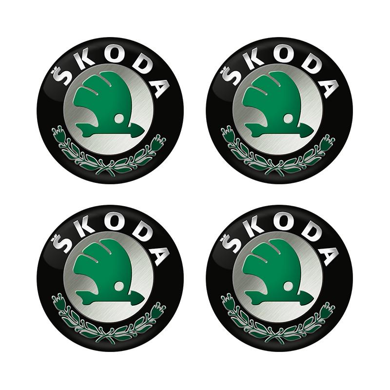 

2025 New 56MM Wheel Hub Cap Sticker Car Caps Rim Stickers Badge Cover For Skoda Octavia KAMIQ KODIAQ SUPERB RAPIDFABIA YETI