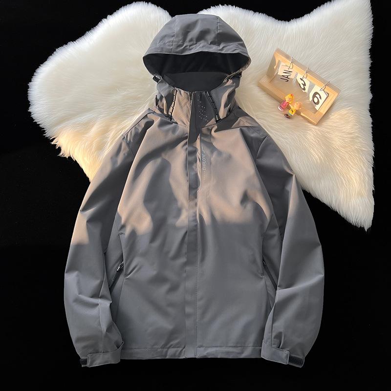 Kapuzen-Herbst- und Winter-Herren-Tooling-Jugend-Vielseitig-Outdoor-Casual-Vielseitig-Oberteil-Jacke