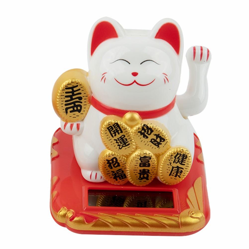 

Automatic Lucky Cat Environmentally Friendly High-quality Plastic білий