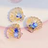 10pcs Kawaii Resin Mixed Transparent Colored Stone Shells Flat Back Cabochon Crafts Clothing DIY Scrapbooking Accessories G80