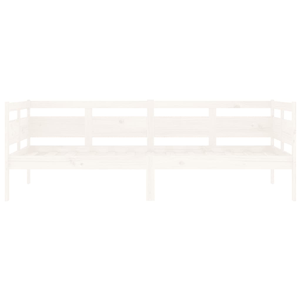 Daybed in White Solid Pine Wood 90x190 cm
