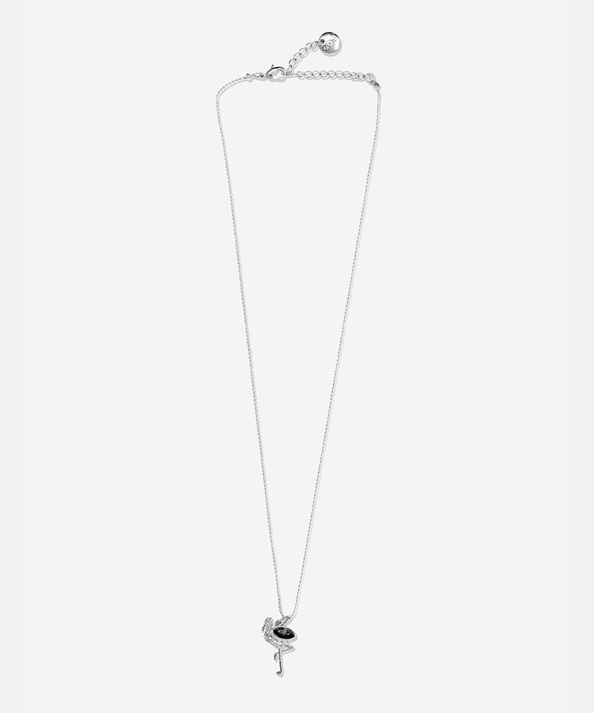 Sundaydiscoclub Honette Flamingo Pendant Necklace Silver
