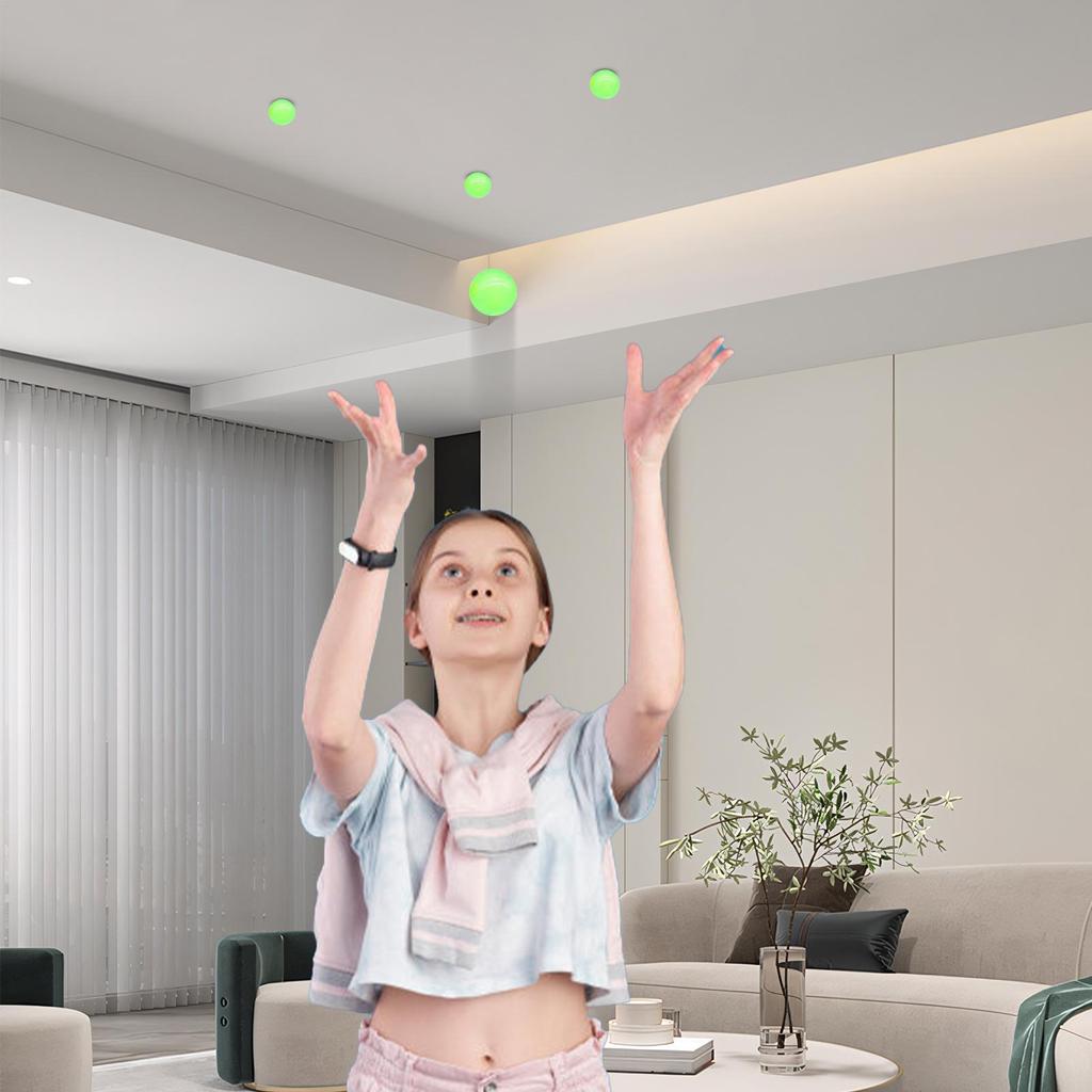 4/6/12pcs Sticky Ceiling Balls Calming Sensory Glow in Dark Ceiling Balls Reusable Party Favors Teens Cool Stuff toy for Family