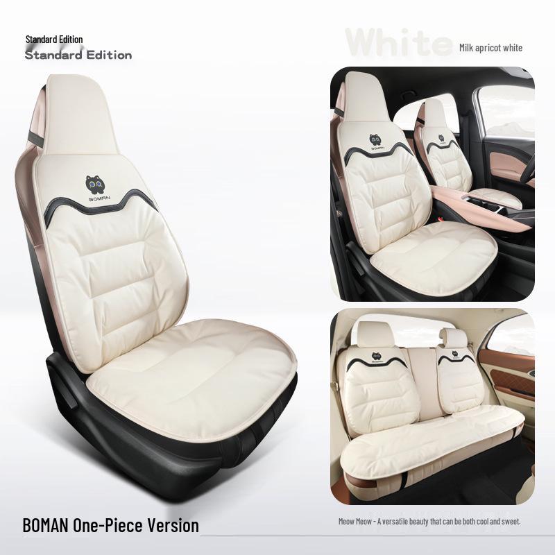 Napa Leather Car Seat Cushion - All-Season Cover for Mercedes-Benz, BMW, Tesla, Volkswagen