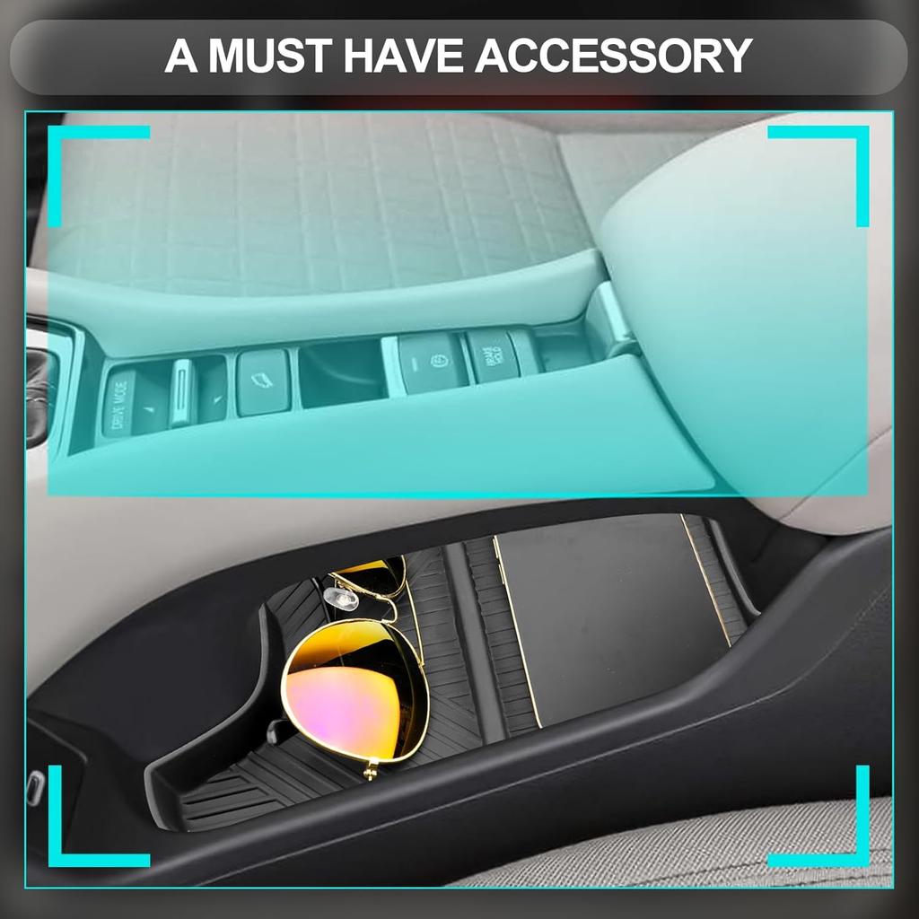 CDEFG 2023 2024 2025 2026 HR-V Center Console Organizer Tray for 2023-2026 Honda HR-V Lower Console Tray Storage Box Floor Tray Sunglasses Holder